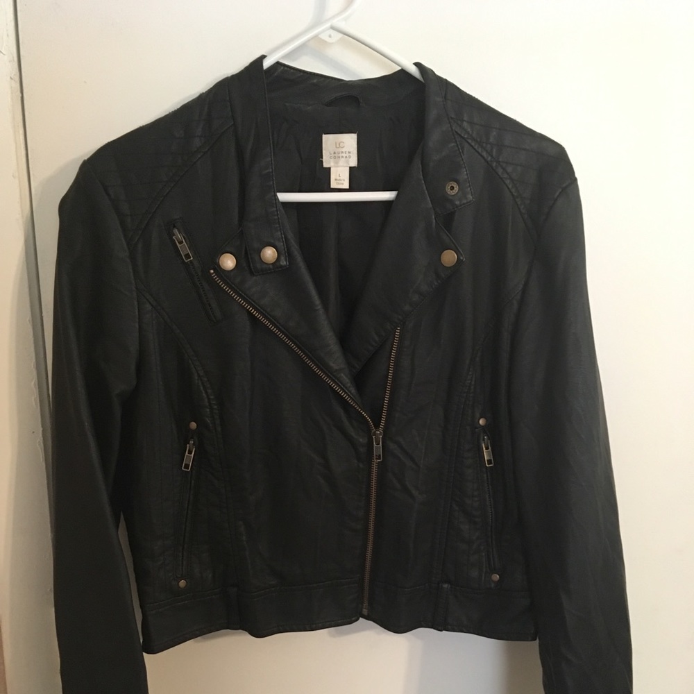 Faux leather jacket